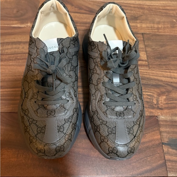 Gucci Gray Monogram Sneakers